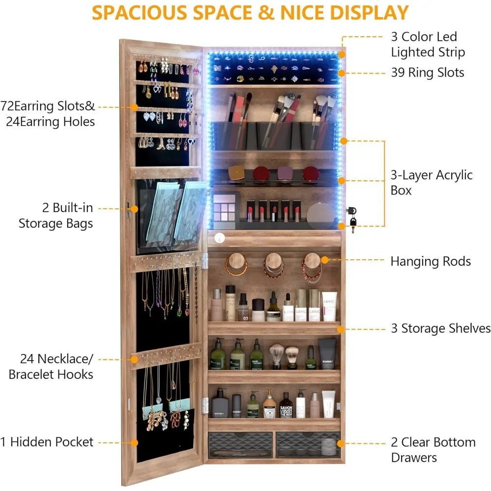 Cabinets Brown Vanity Mirror