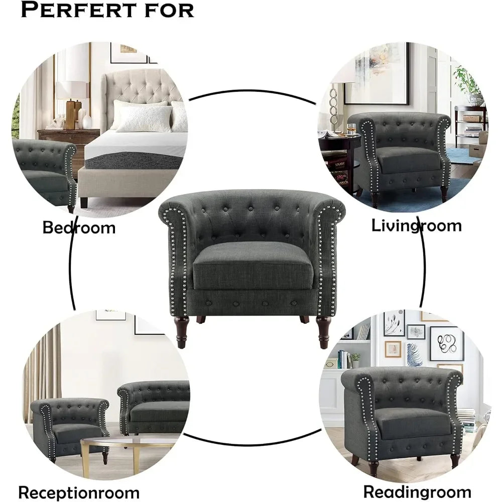 Chancy ,Comfy Club Accent Chairs