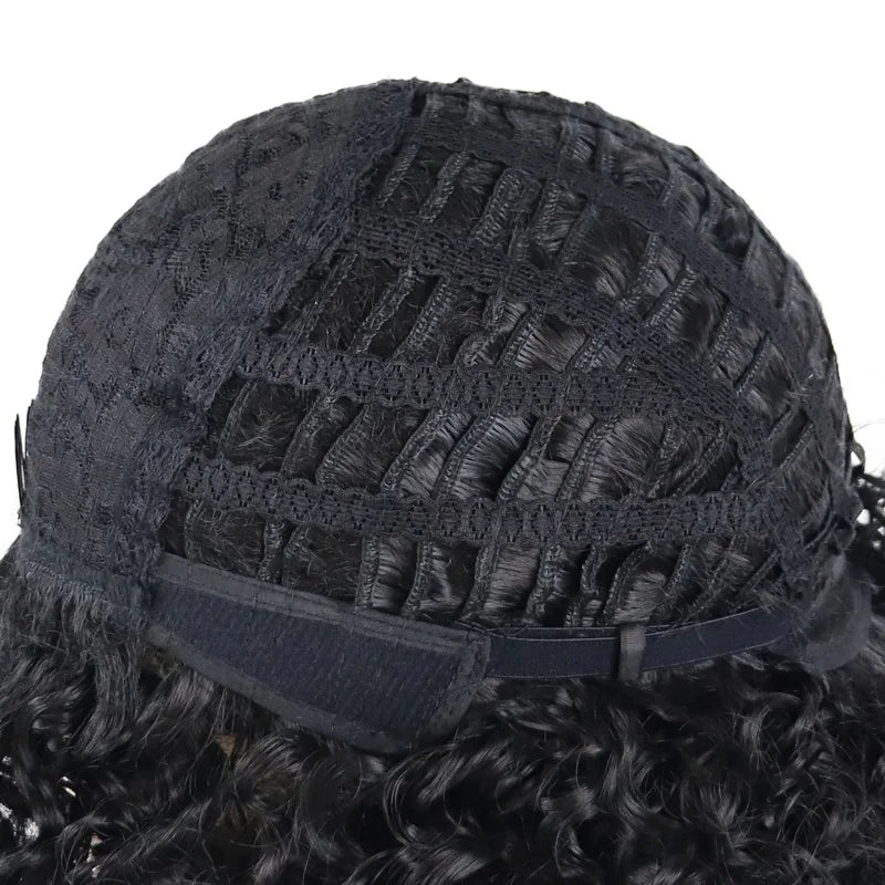 Synthetic Black Long Deep Curly Hair Wig