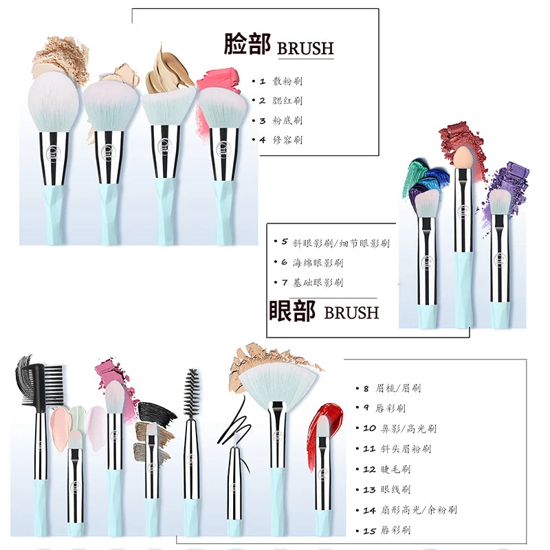 KOSMETYKI Professional Makeup Brushes Set