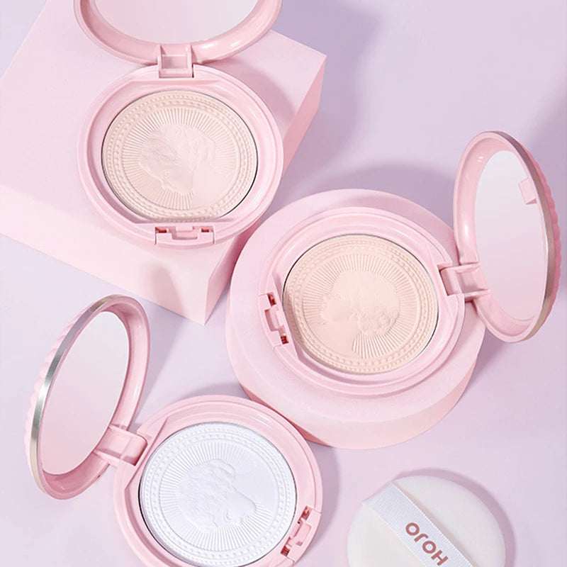 Cute Angel Carving Face Pressed Powder