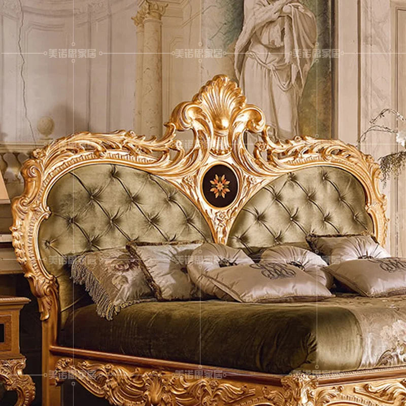 Custom Italian luxury double bed