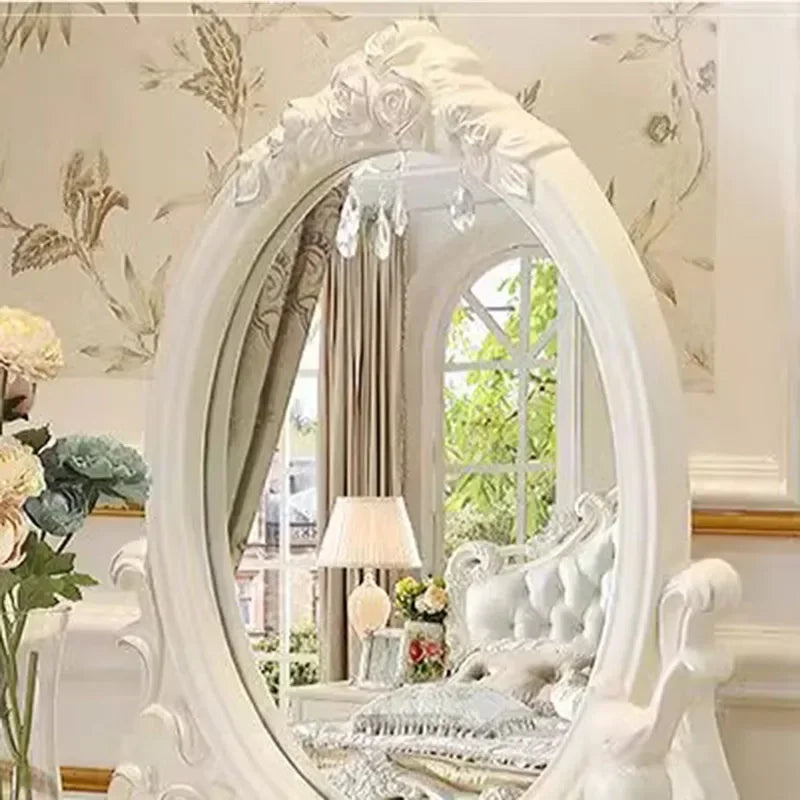 Luxury White Mirror Dresser Vanity