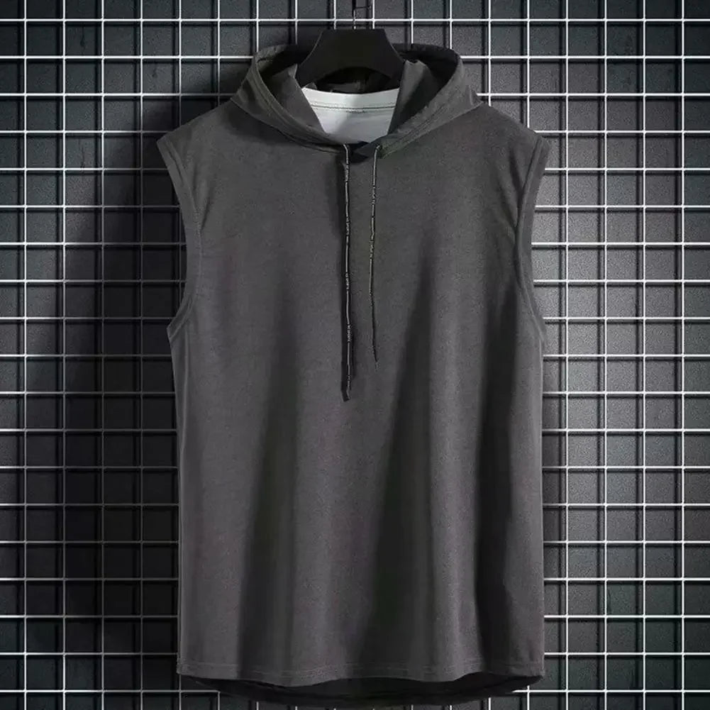 Ice Silk Summer Muscle Hoodie Vest