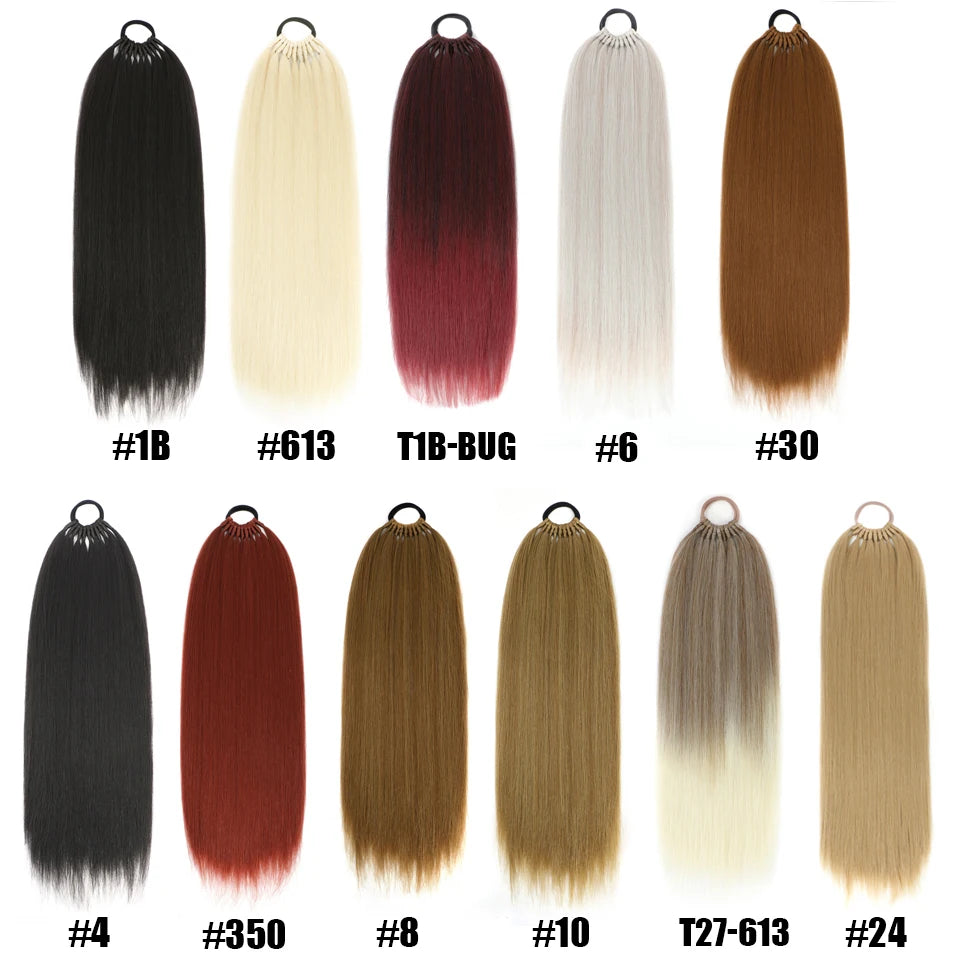 Straight Synthetic Ponytail Hair Extensions