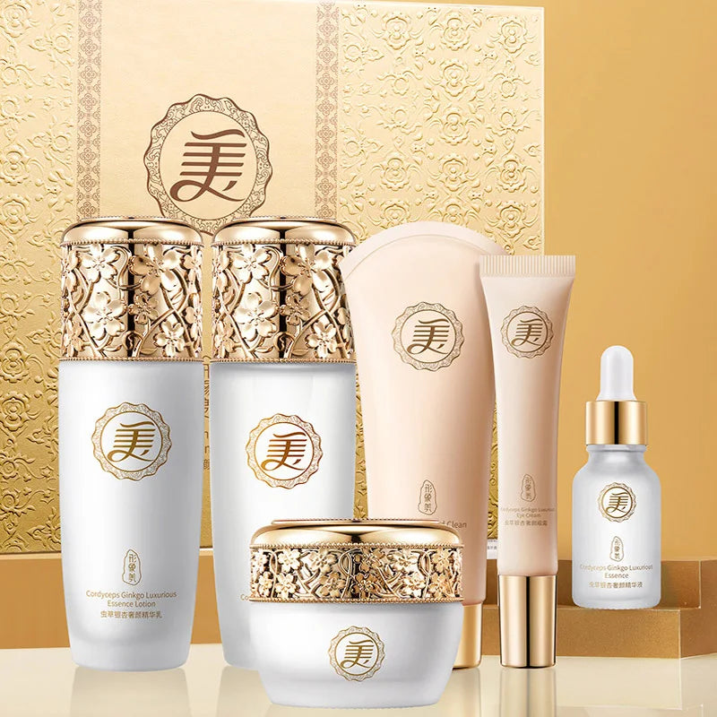 Cordyceps Ginseng Moisturizing Face Skin Care Set