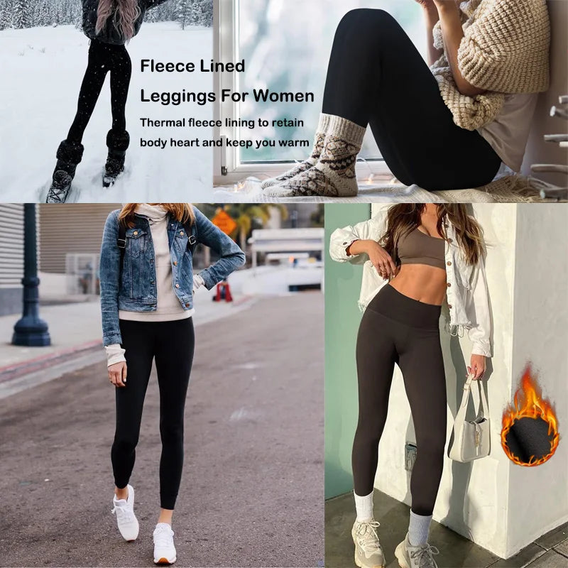 VITALINOVO Fleece Lined Women Leggings