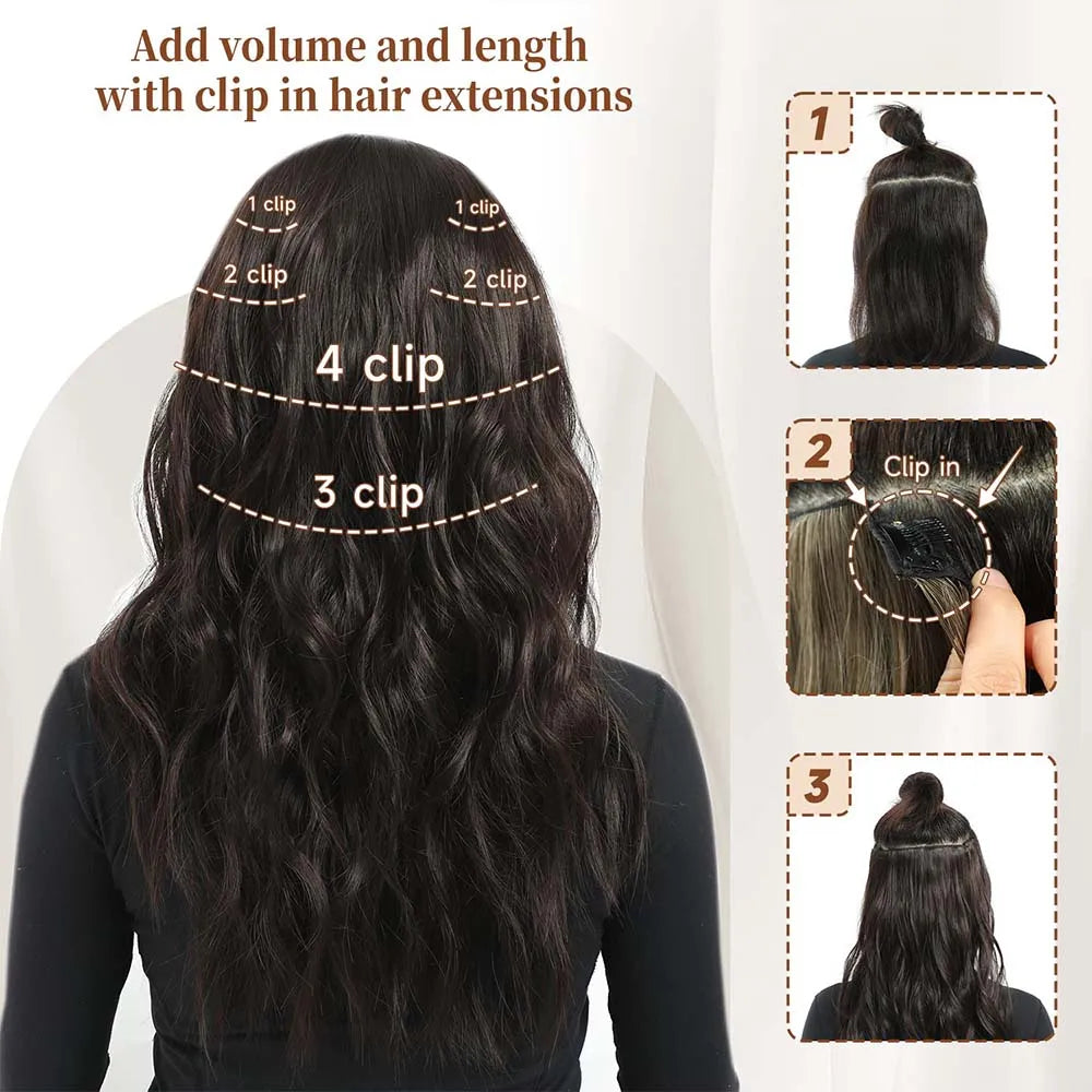 Elegant Sexy White Hair Extension with Long Curly Wave