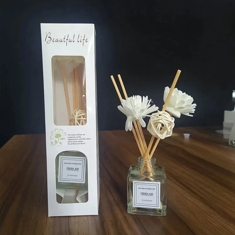 Lavender Jasmine Aromatherapy Reed Diffuser Set