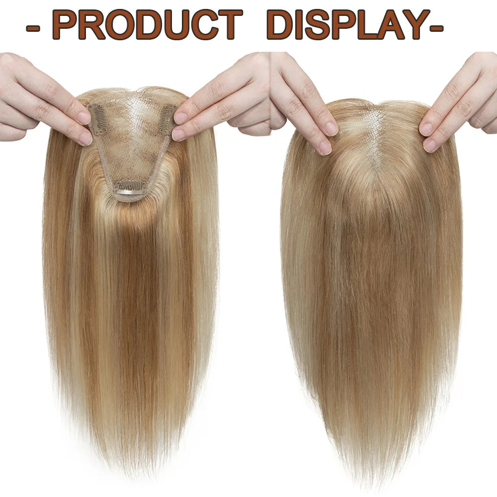 SEGO 8X10cm Human Hair Toppers