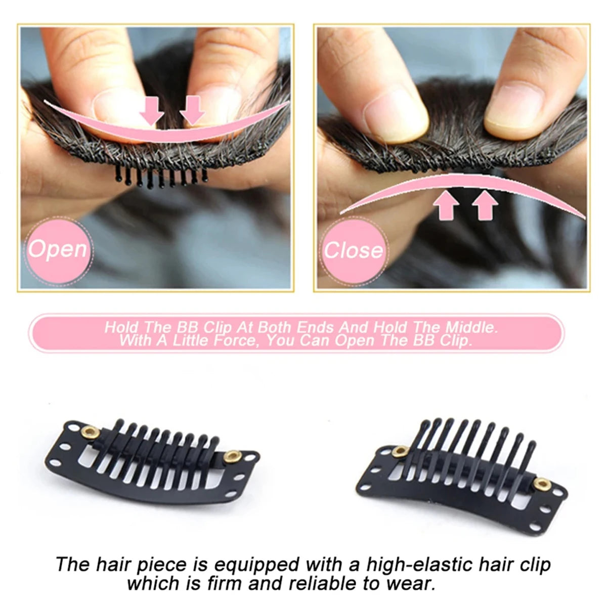 Natural Forehead Lines Fake hair Wig