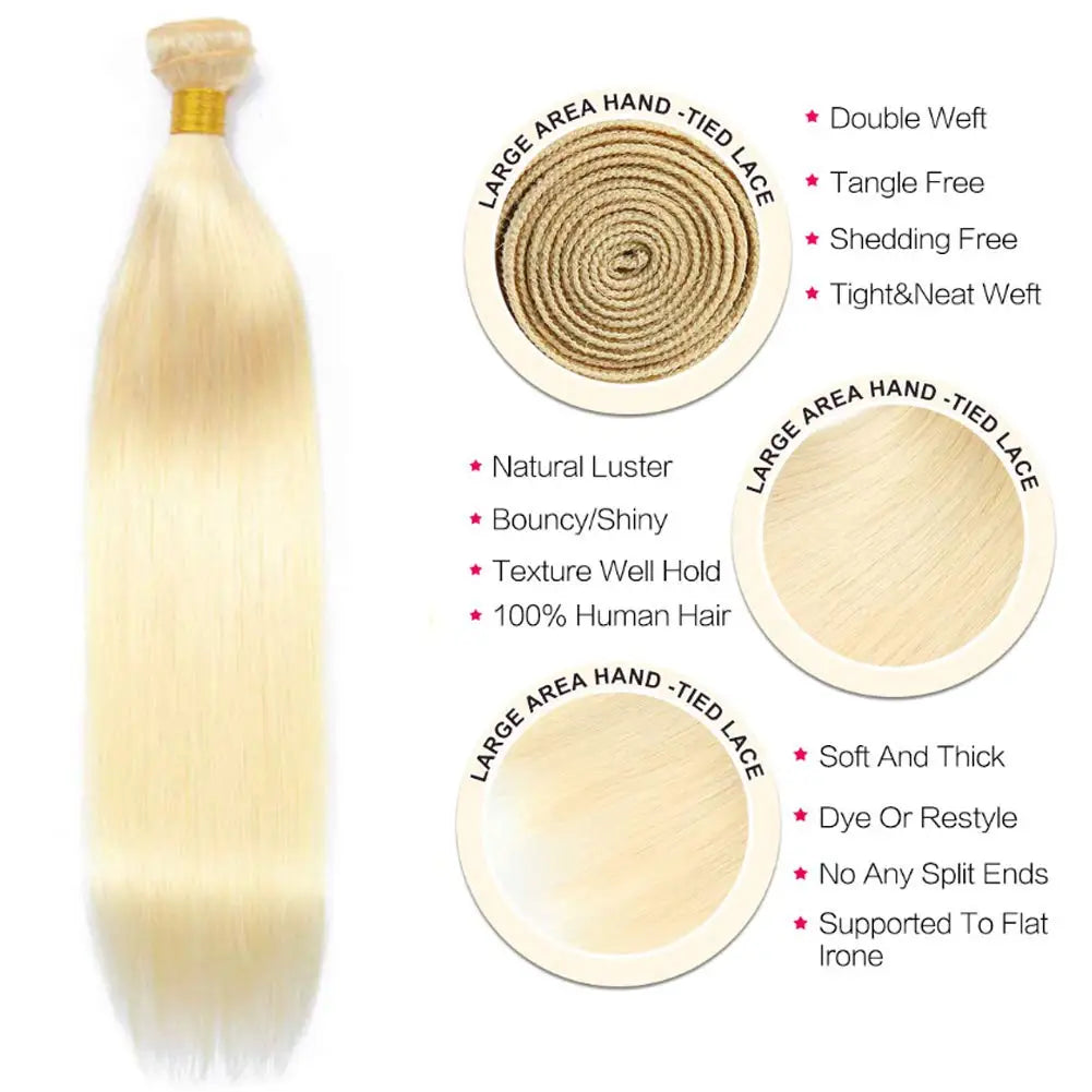 Brazilian Bundle Honey Blonde Straight Hair