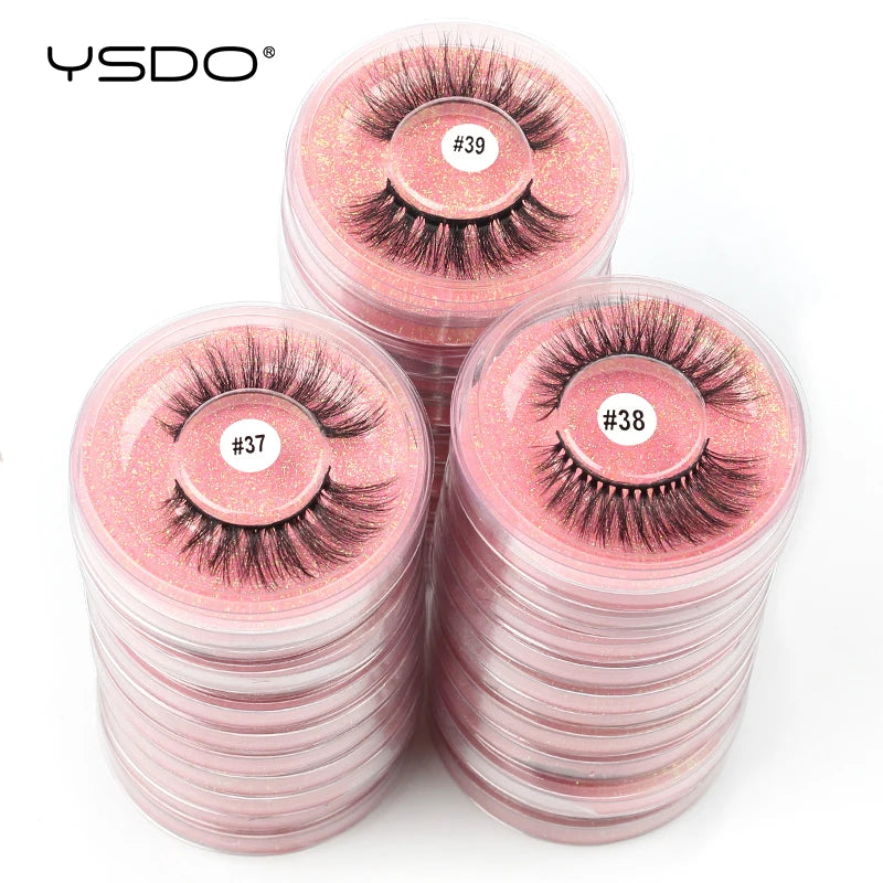 YSDO 10/20 Pairs fluffy mink eyelashes