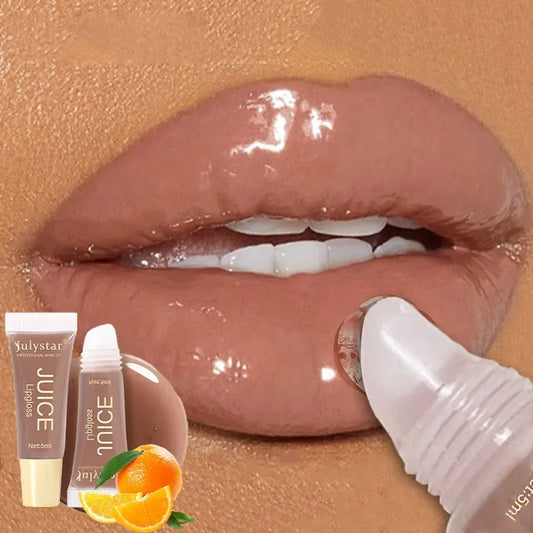 Nude Brown Plumping Lip Gloss
