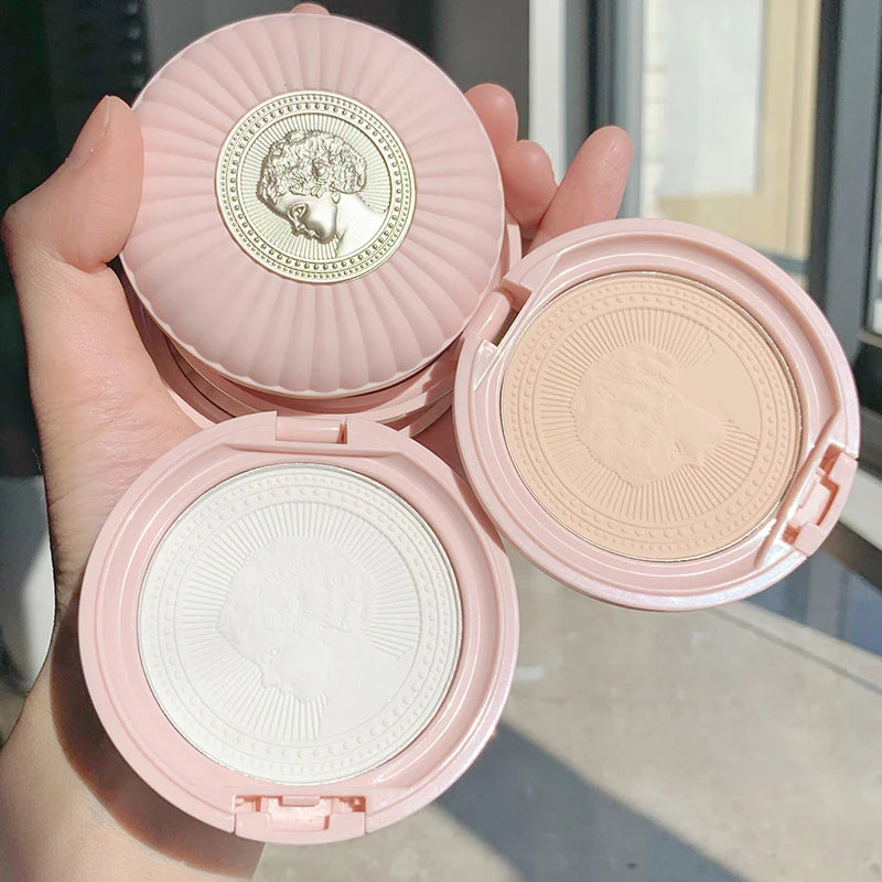 Cute Angel Carving Face Pressed Powder