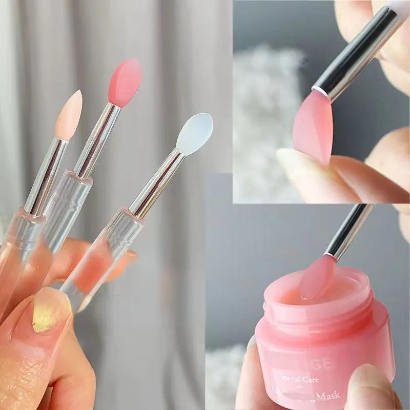Portable Silicone Lip Brush With Cover