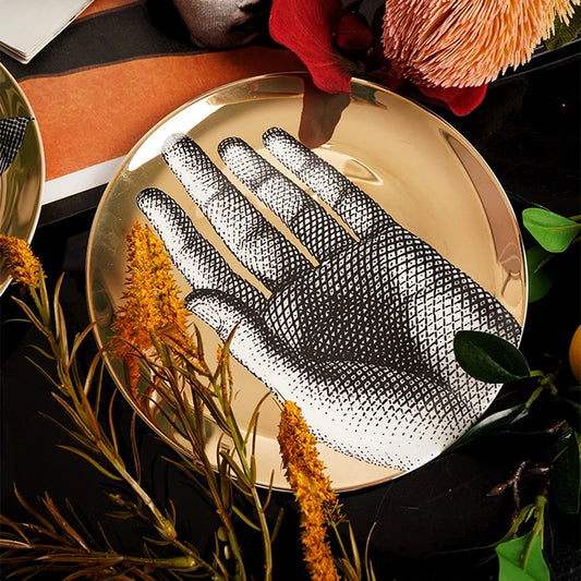 Creative Gold Plates Dishes