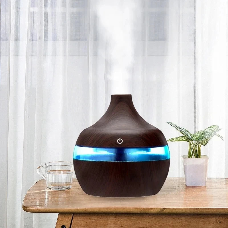 Electric Wooden Humidifier Aroma Air Diffuser