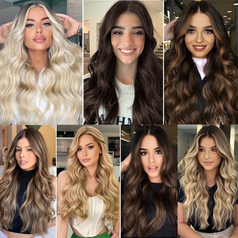 Two Clips Invisible Wire Hair Extensions