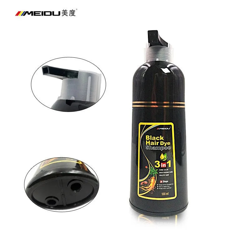 One black hair dye shampoo