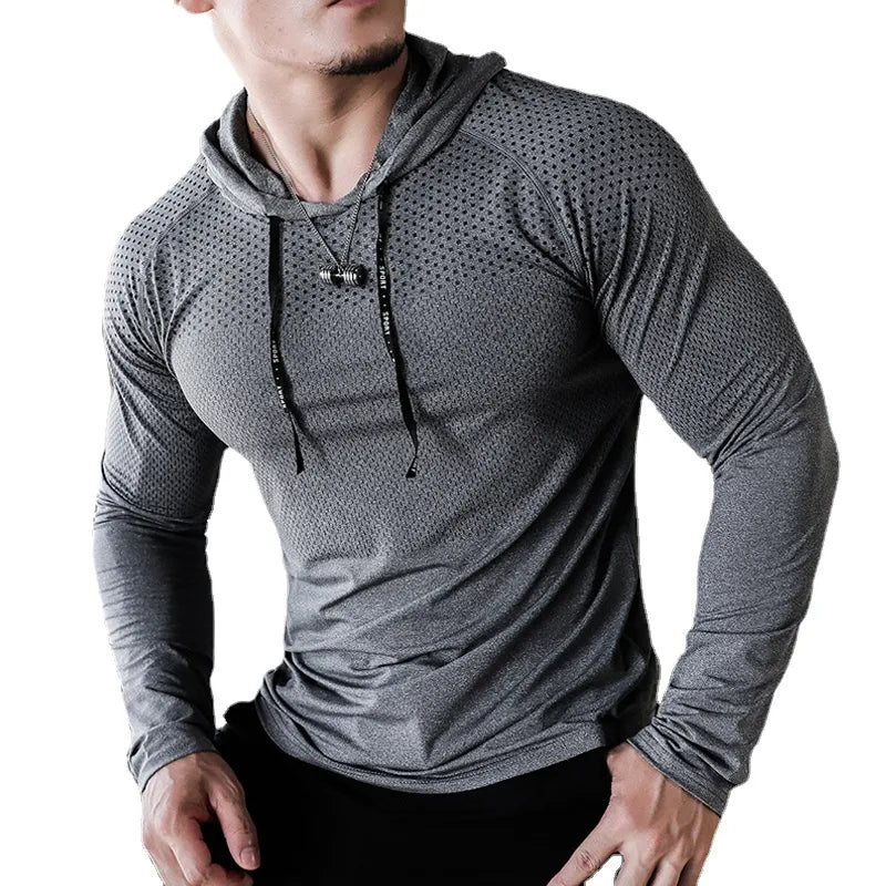Mens Fitness Tracksuit Hoodie Joggers