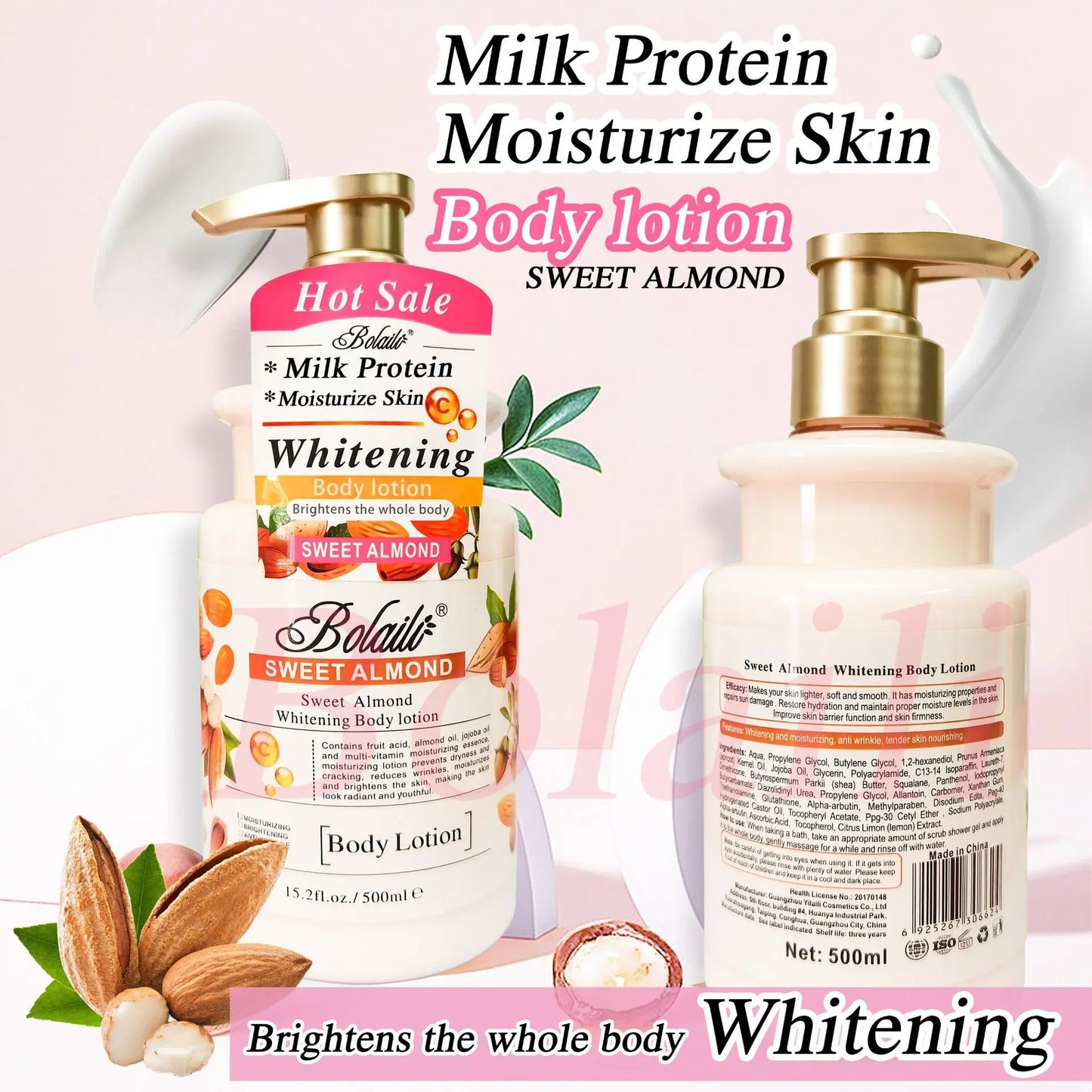 Almond Whitening Body Lotion & Scrub