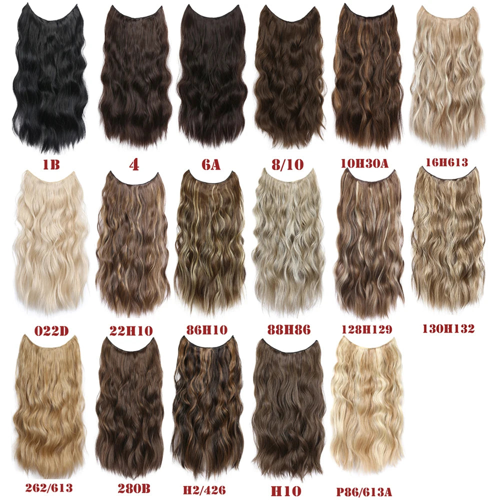 Two Clips Invisible Wire Hair Extensions