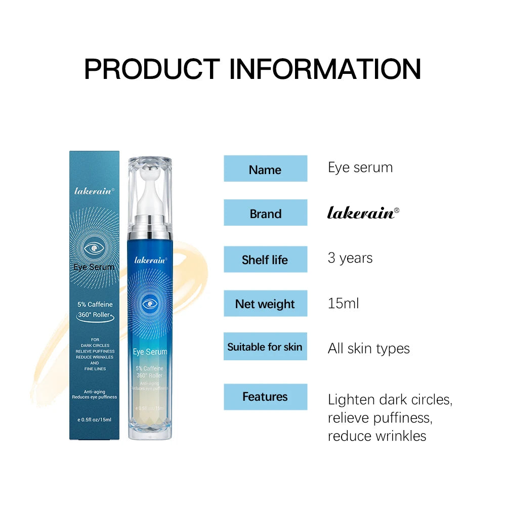 Caffeine Eye Serum with 360° Massage Roller Ball