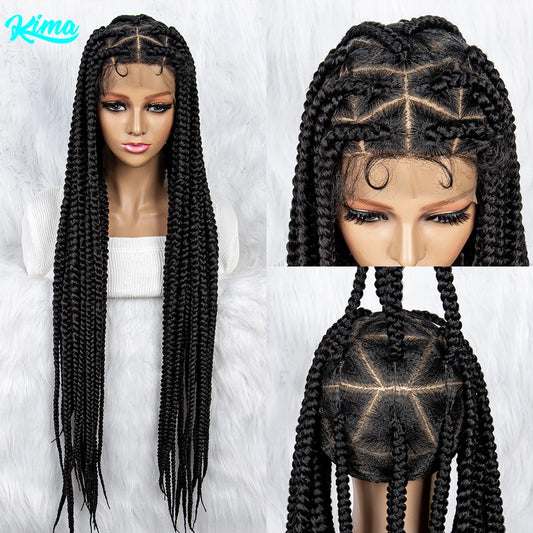 Braided Wigs for Black Women Synthetic Lace Front Wig