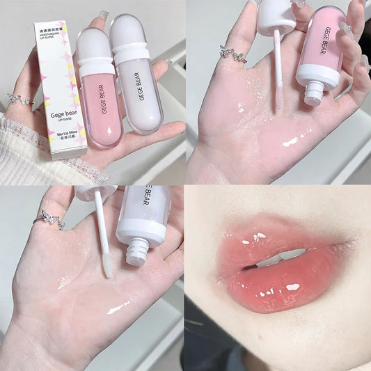 Gege Bear Light Pink Lip Oil Gloss