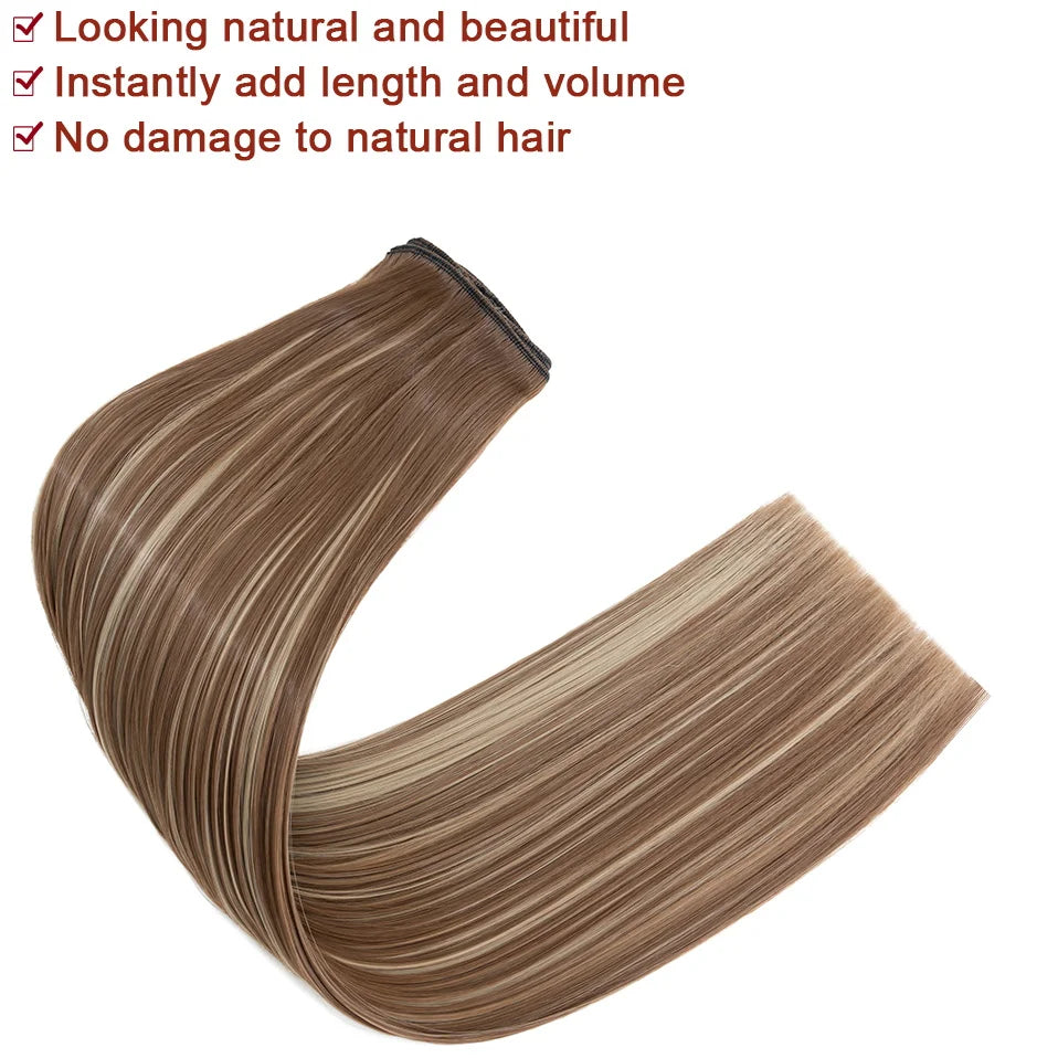 BENEHAIR Straight Clip in hair extensions
