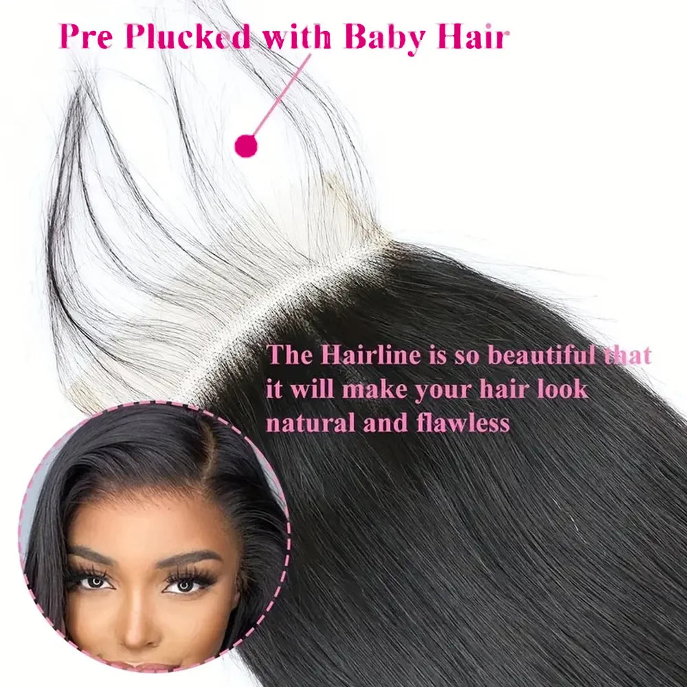 Straight Lace Closure 4x4 13x4