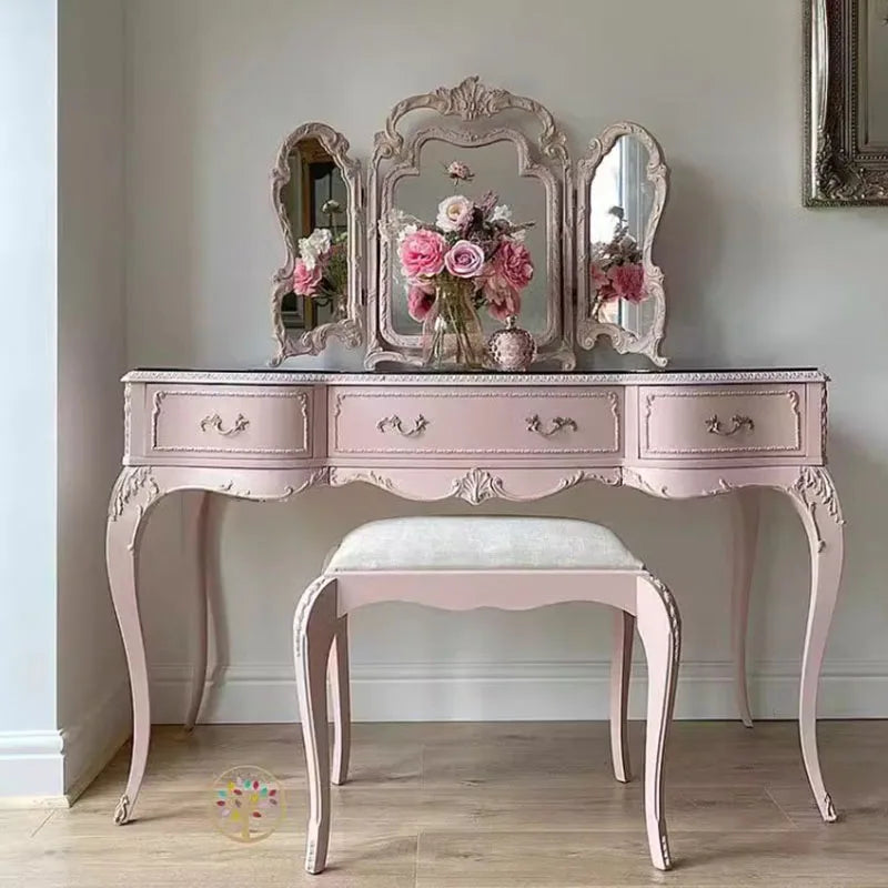 Girl Glass Dresser Table Storage