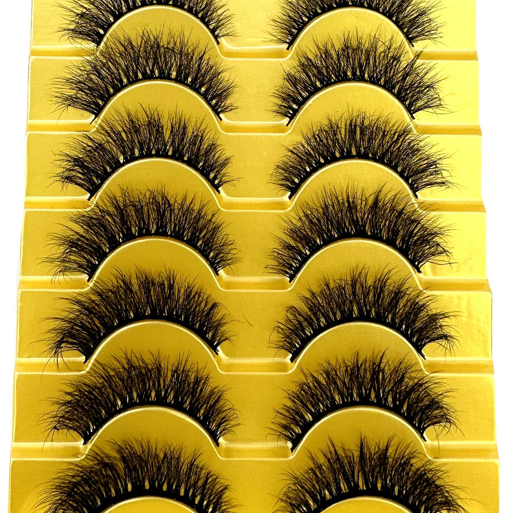 natural long 3D mink false eyelashes