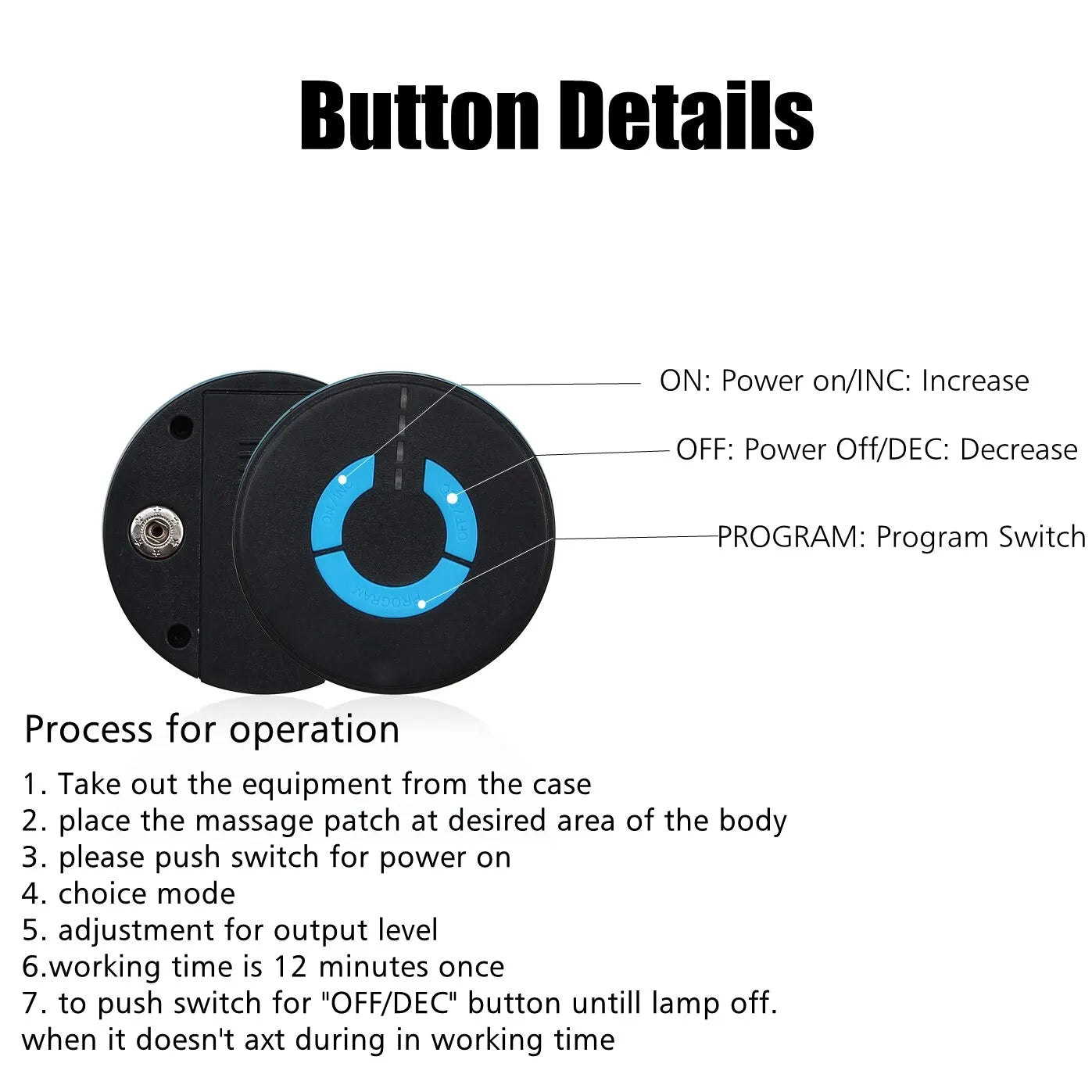 EMS Neck Massager Gel Pads