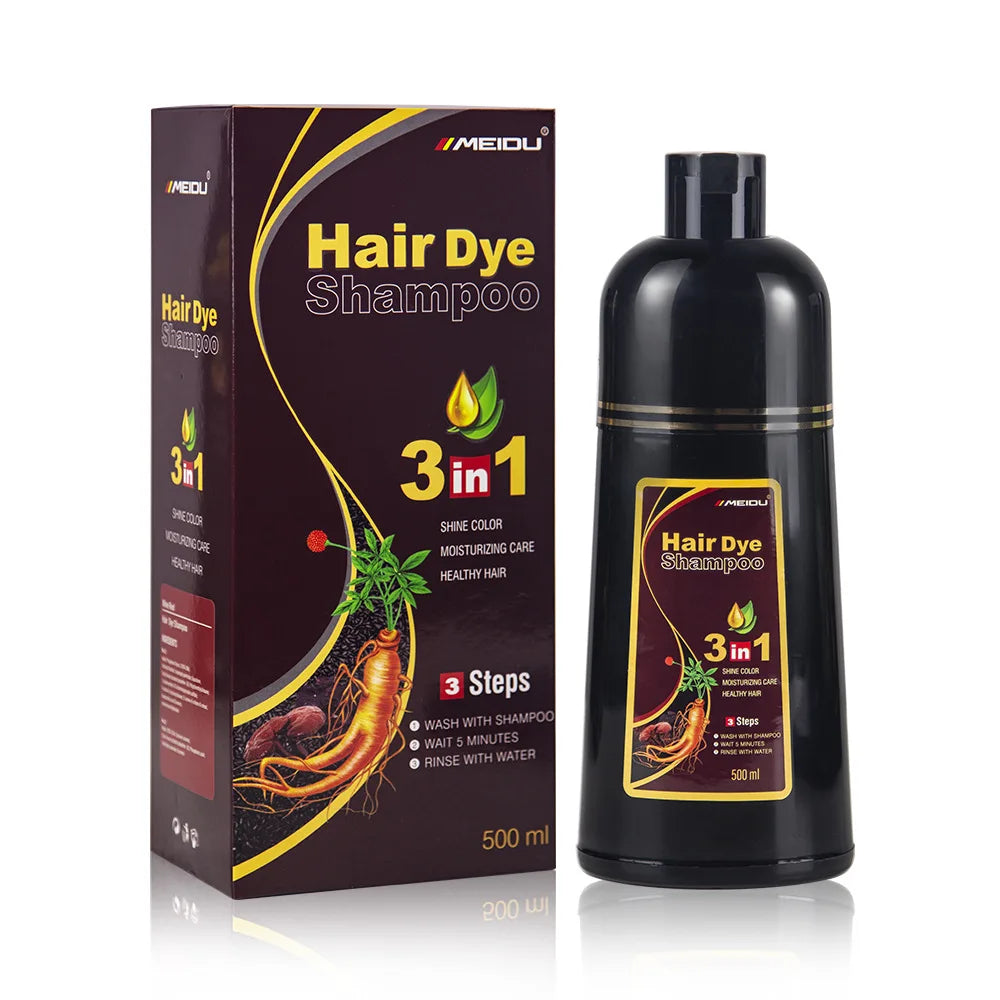 One black hair dye shampoo