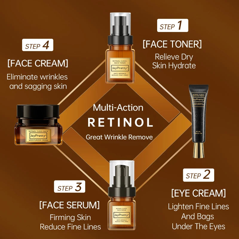 Retinol Face Wrinkle Remover Skin Care Set