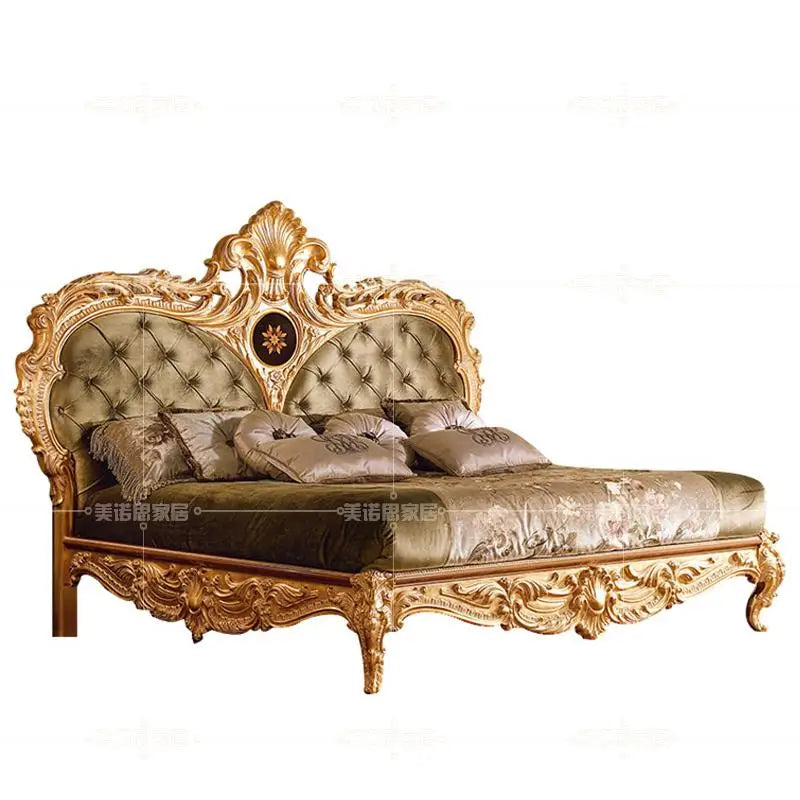 Custom Italian luxury double bed