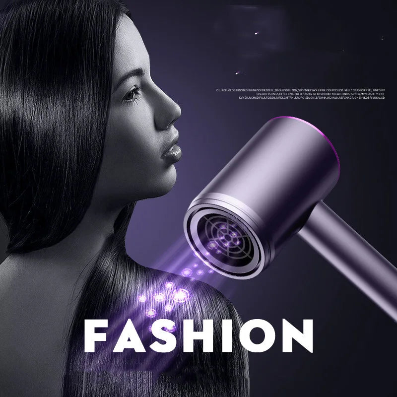Electric Hair Dryer High-Speed Electric Turbine Airflow Hot/Cold Wind Hair Dryer