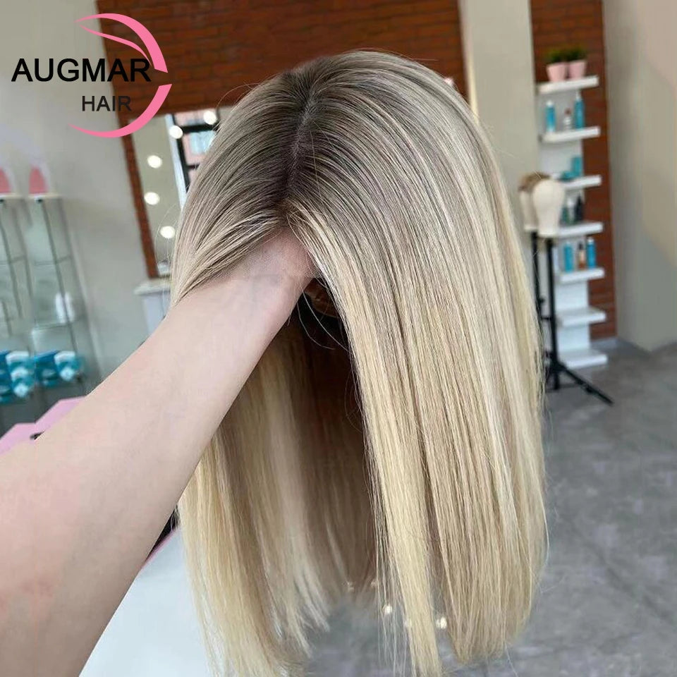 Short Ash Blonde Wig