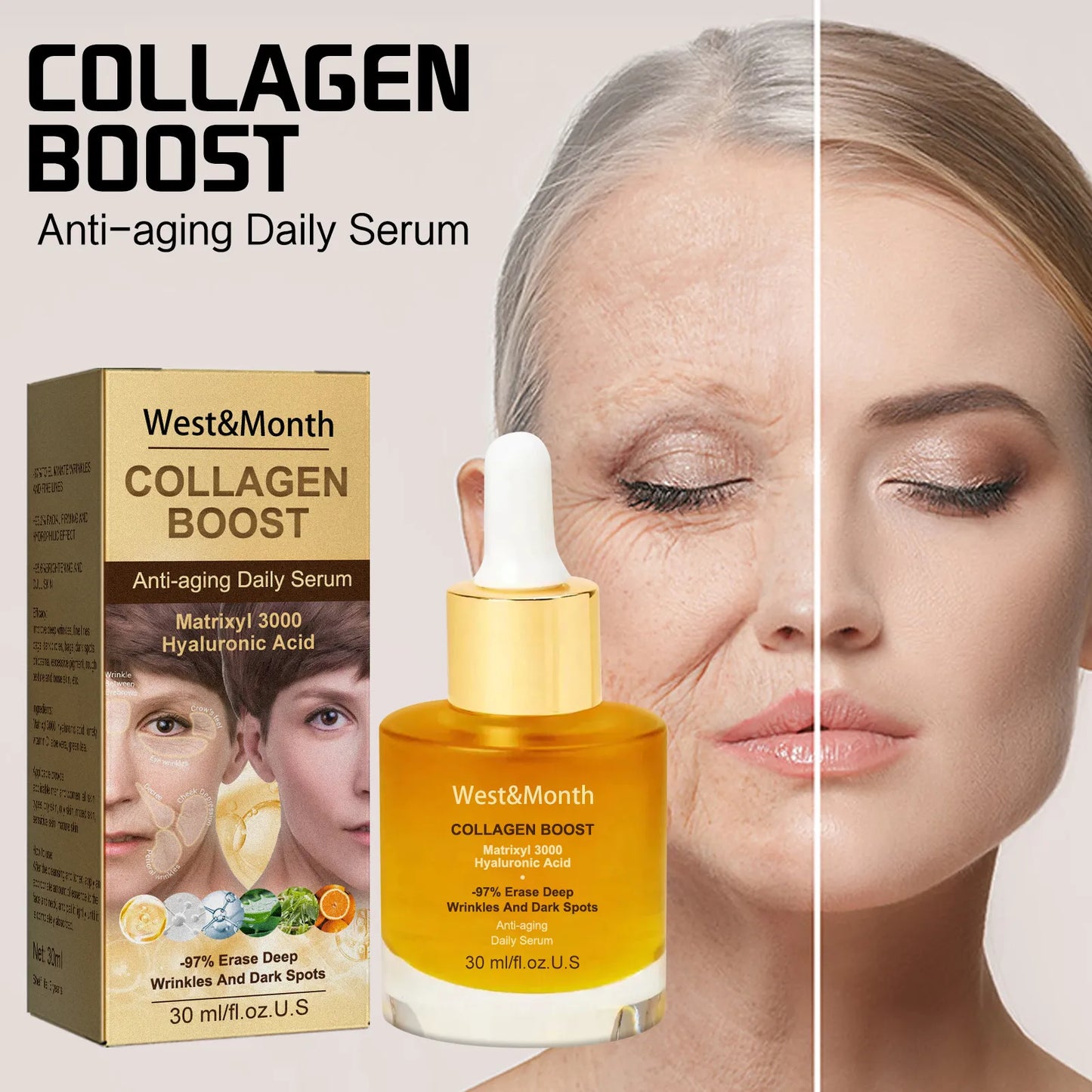 West&Month Advanced Collagen Boost Anti Aging Serum