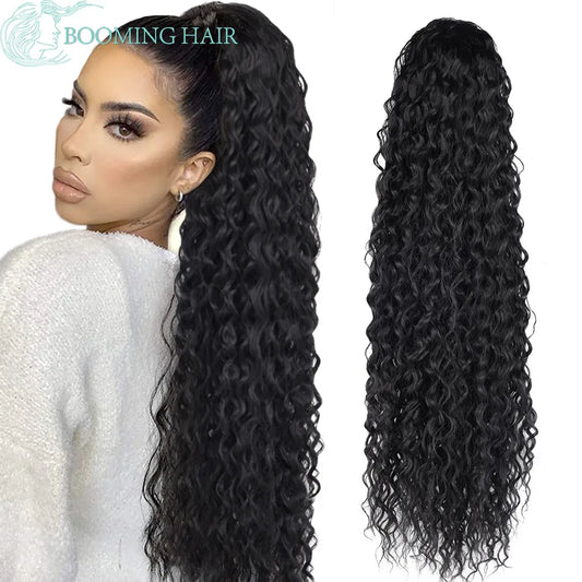 Clip in Curly Ponytail Extensions