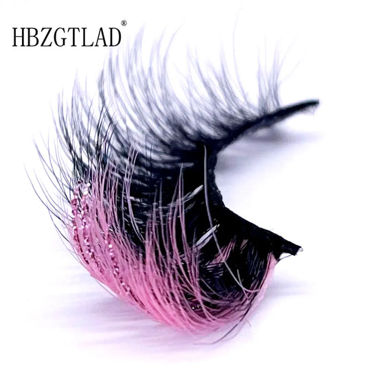 New glitter ombre Colored Lashes 20MM