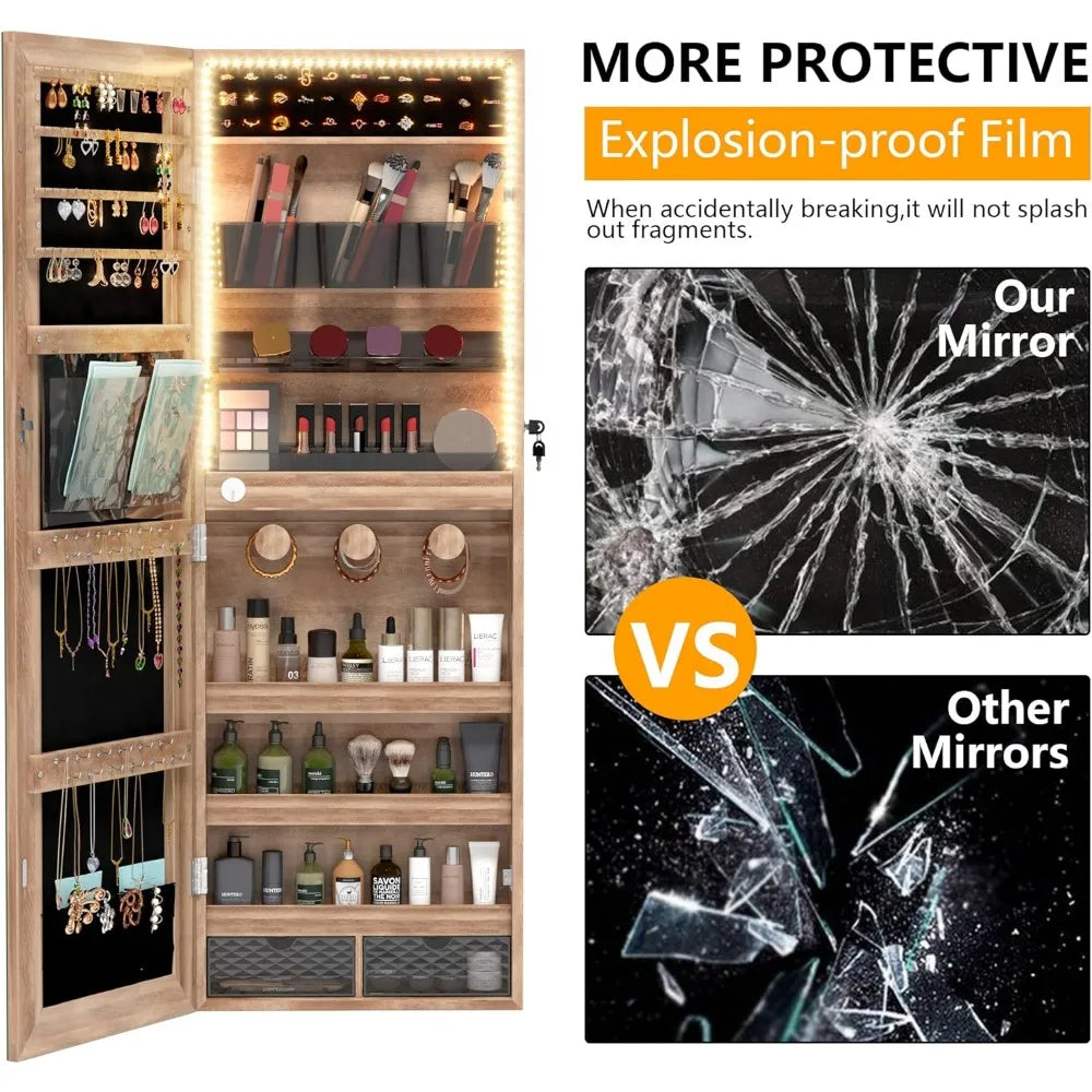 Cabinets Brown Vanity Mirror