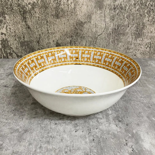 Big Handpainted Nordic Ceramic Bowls For Ramen Noodle