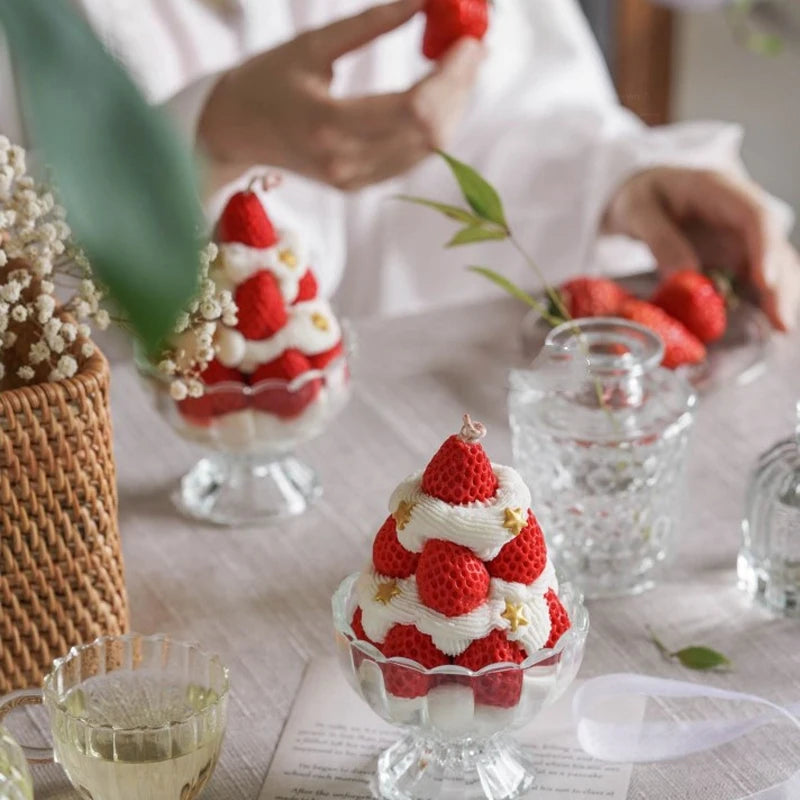 Creative Creamy Strawberry Melaleuca Cake Scented Candles
