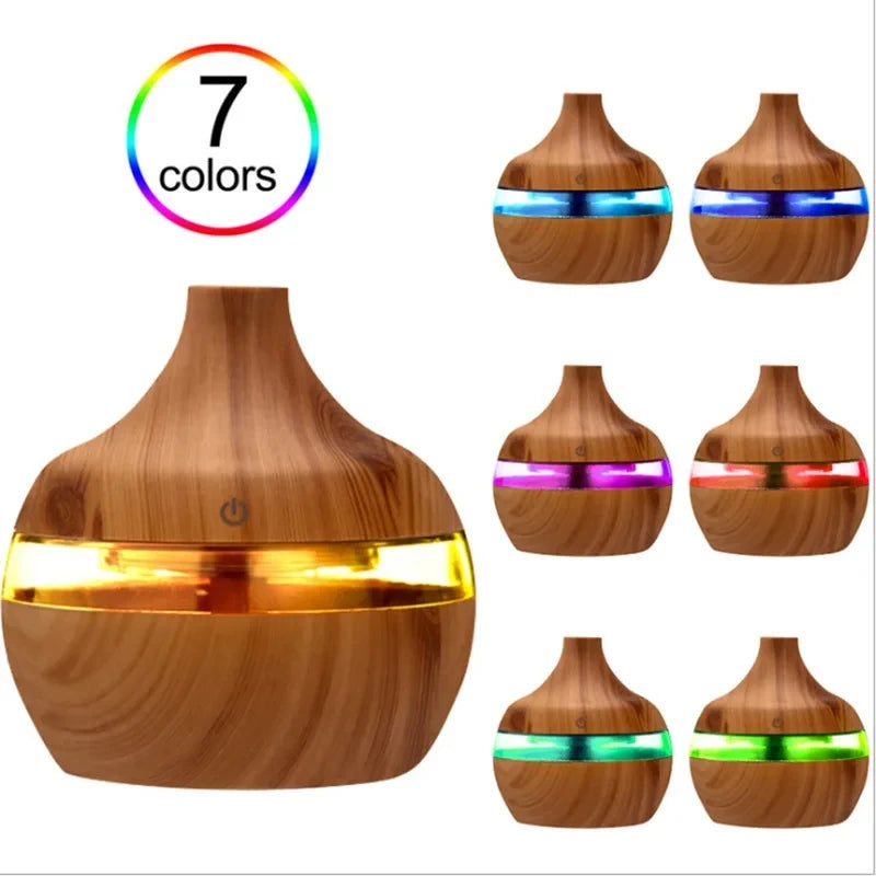 Electric Wooden Humidifier Aroma Air Diffuser