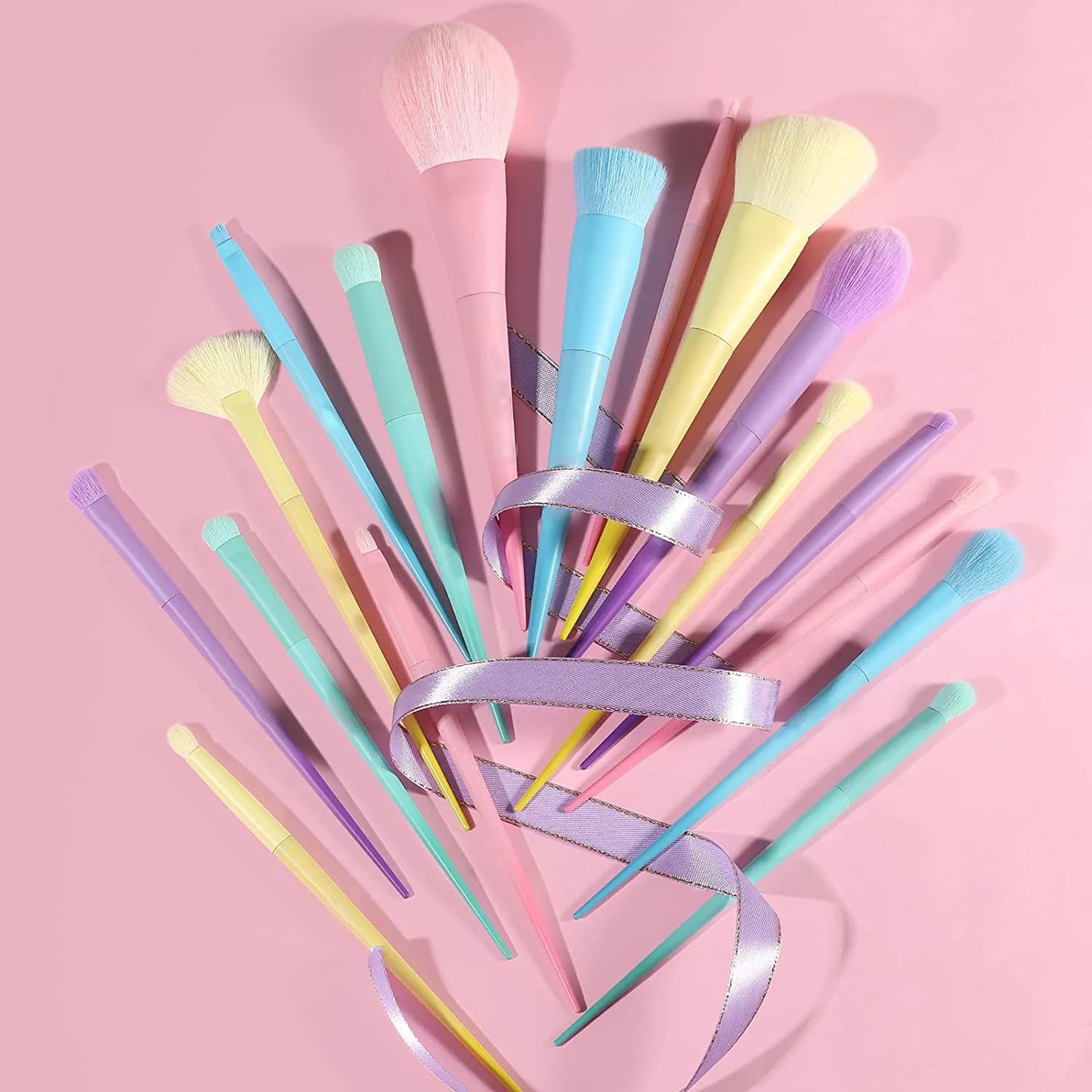 Multi-Color Makeup Brushes Set