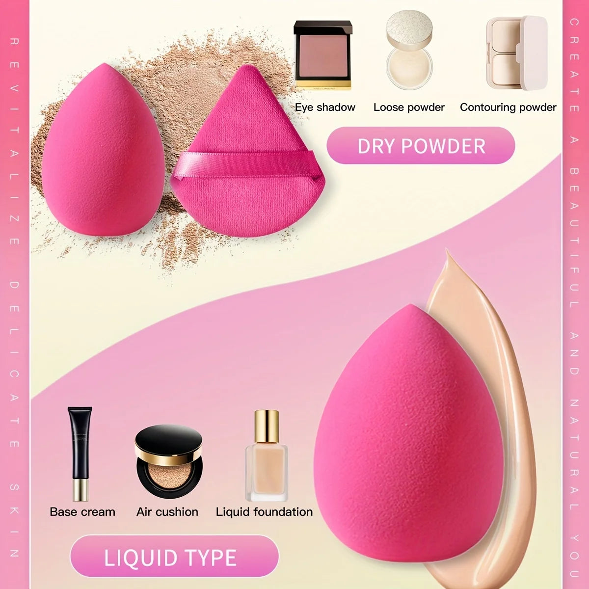Cosmetic Makeup Puff Set
