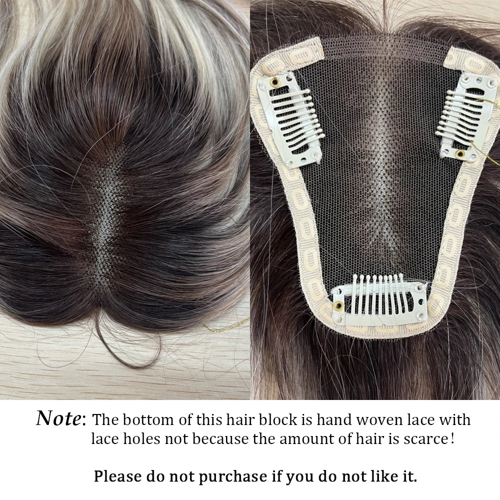 Remy Human Hair Wig Toppers